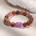 FuAttract Prosperity & Healing Crystal Bracelet – Super Seven, Amethyst & Pixiu Talisman - image 2