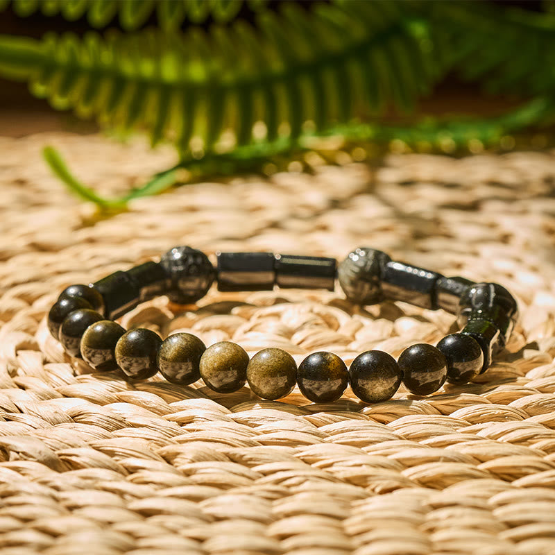 FuAttract Energy Shield Bracelet – Tourmaline x Golden Obsidian Protection - image 6