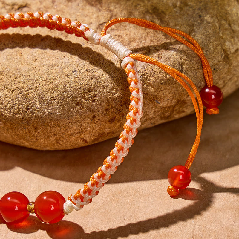 FuAttract Love Attraction Bracelet – Red Agate Woven Cord - image 4