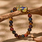 FuAttract Guardian Protection Bracelet – Tricolor Tiger's Eye & Golden Obsidian Pixiu - image 4
