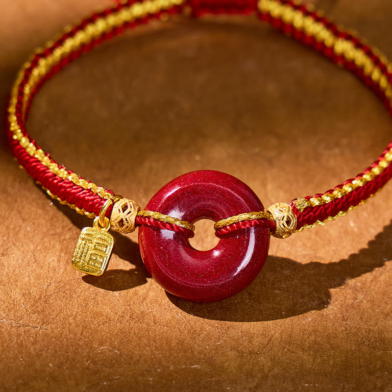 FuAttract Guardian Blessing Bracelet – Cinnabar Ping An Buckle with Fu Character Red String - image 4