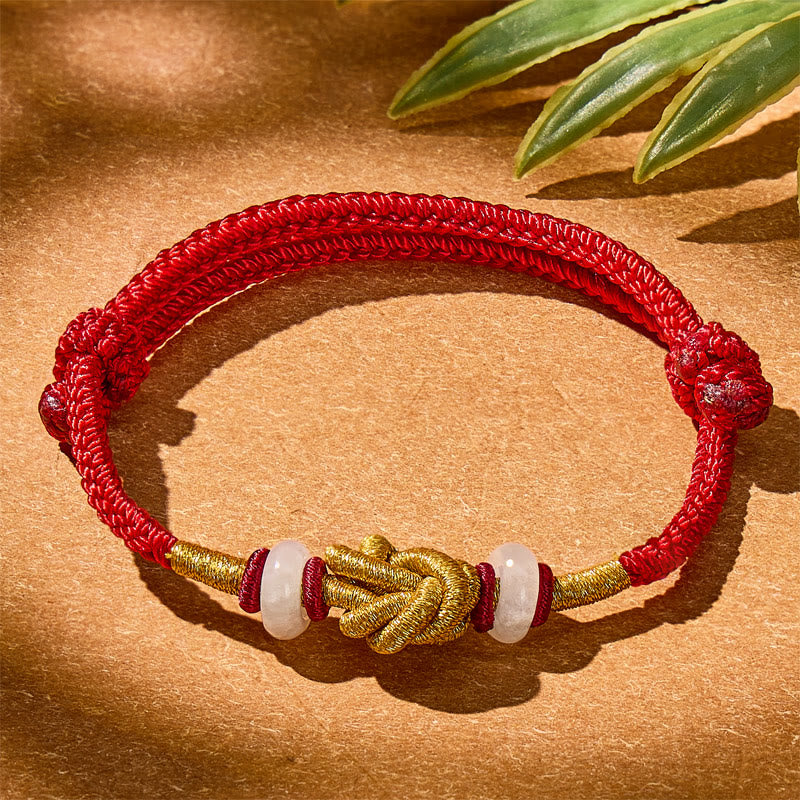 FuAttract Money Knot Red String Bracelet – Prosperity & Blessing Charm - String - image 0