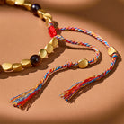 FuAttract Career Focus – Tibetan Copper Beads Tiger's Eye Five-Color Cord String Bracelet - image 4