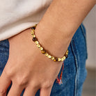 FuAttract Career Focus – Tibetan Copper Beads Tiger's Eye Five-Color Cord String Bracelet - image 5
