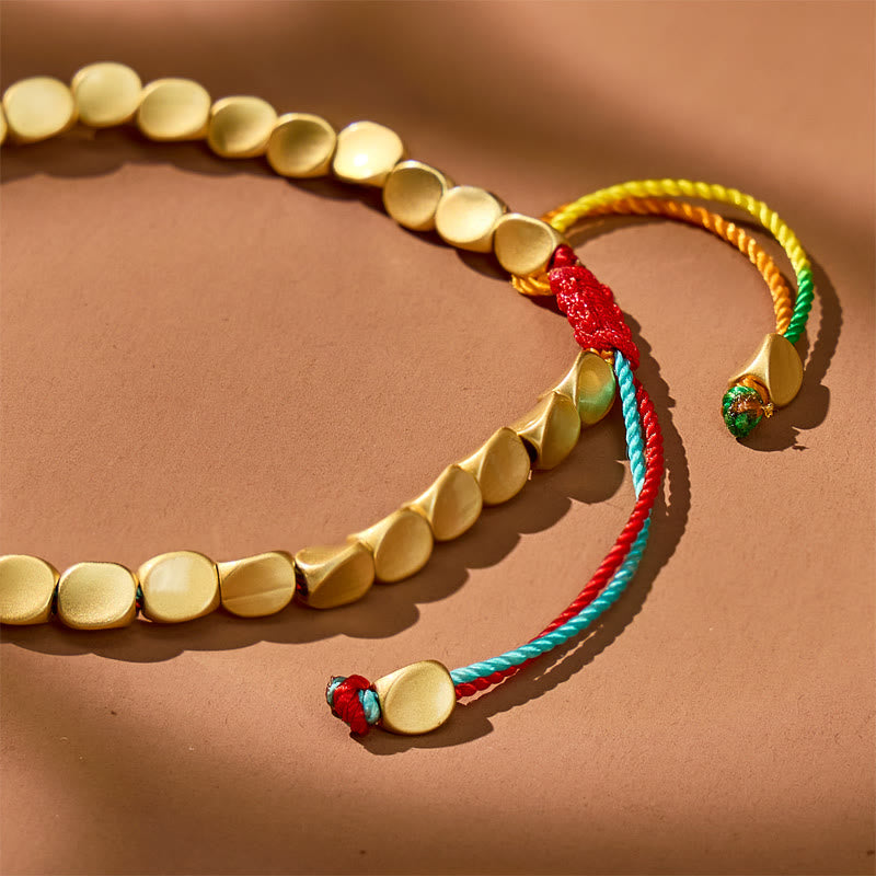 FuAttract Wealth Attraction – Tibetan Copper Beads Multicolor String Bracelet - image 6