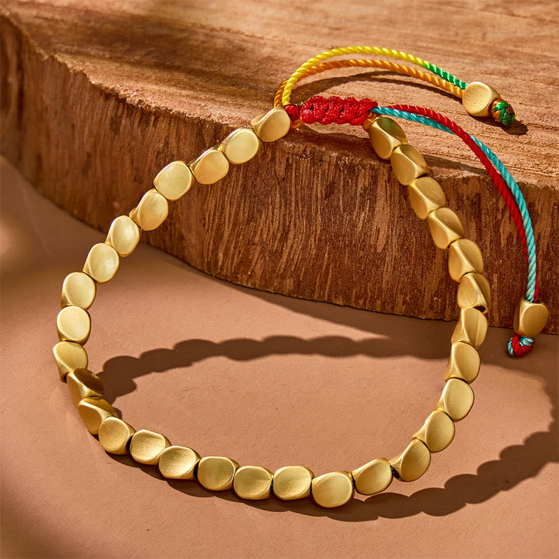 FuAttract Wealth Attraction – Tibetan Copper Beads Multicolor String Bracelet - image 3