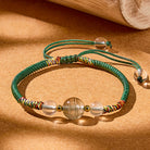FuAttract Clarity & Protection – Phantom Green Quartz Crystal Bracelet - String - image 0