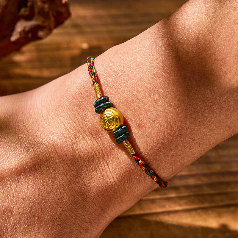 FuAttract Fortune Flow – Multicolor Cord Fu Character String Bracelet - image 5