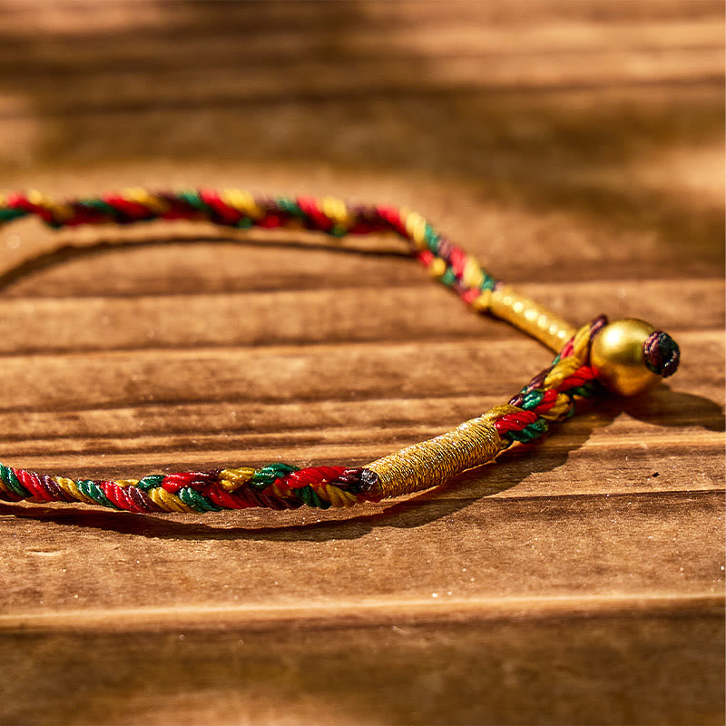 FuAttract Fortune Flow – Multicolor Cord Fu Character String Bracelet - image 3