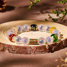 FuAttract Luck Shift – Pixiu Tallow Agate Om Mani Mantra Bracelet - image 1
