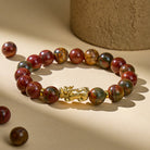 FuAttract Love Harmony – Pixiu Indian Red Agate Bracelet - 10mm - image 0