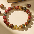 FuAttract Love Harmony – Pixiu Indian Red Agate Bracelet - image 1