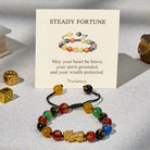FuAttract Mantra Protection Bracelet - Pixiu & Six‑Syllable Agate - String - image 0