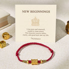 FuAttract Harmony Bloom Lotus Bead Red String Bracelet - String - image 0