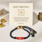 FuAttract Evil Eye Protection Red String Bracelet – Good Luck & Positivity - Black - image 9