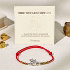 FuAttract Feng Shui Horse Red String Bracelet for Protection, Luck & Wealth Energy - Red - image 0