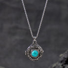 FuAttract Luck & Protection Turquoise Amulet Necklace – Pixiu Ghau Locket Openable - image 1