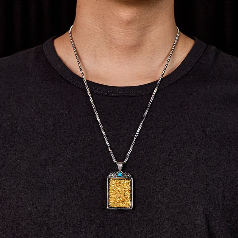 FuAttract Turquoise Pixiu Protection Pendant Necklace – Wealth & Prosperity Amulet - image 4