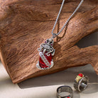 FuAttract Pixiu Garnet Copper Coin Necklace for Wealth & Luck - image 2