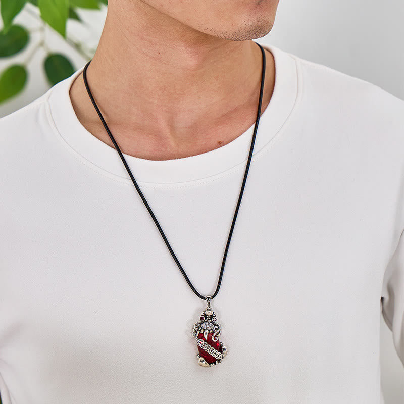 FuAttract Pixiu Garnet Copper Coin Necklace for Wealth & Luck - image 15