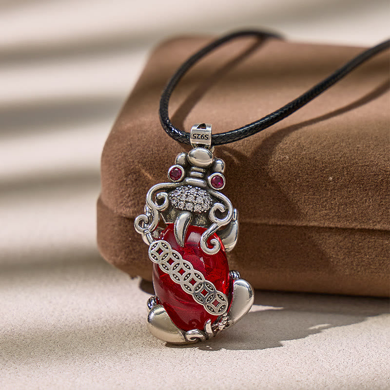 FuAttract Pixiu Garnet Copper Coin Necklace for Wealth & Luck - image 11
