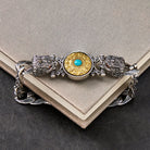 FuAttract Protection & Fortune Turquoise Wheel Curb Chain Bracelet – Dual Pixiu Talisman - image 5