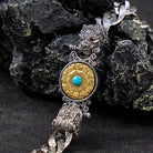 FuAttract Protection & Fortune Turquoise Wheel Curb Chain Bracelet – Dual Pixiu Talisman - image 2