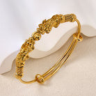 FuAttract Double Pixiu Gold Wealth & Prosperity Bracelet Bangle - image 1