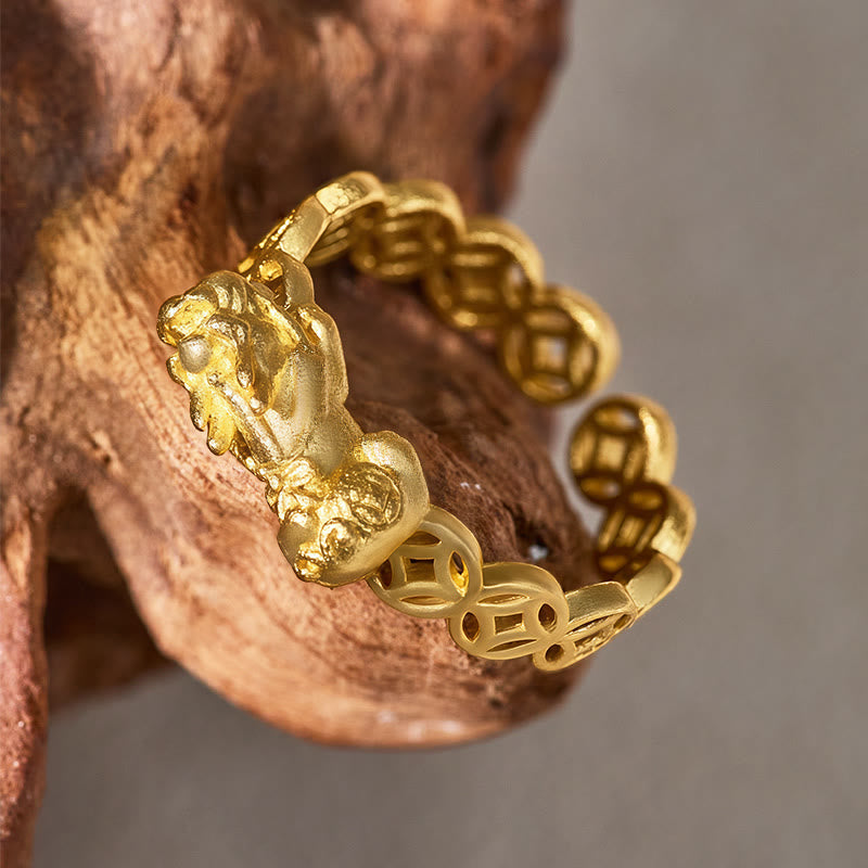 FuAttract Wealth & Lucky Money Coin Pixiu Adjustable Ring - image 3