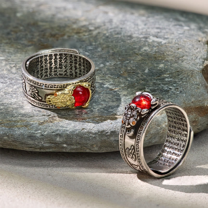 FuAttract Prosperity & Protection Garnet Pixiu Ring – Feng Shui Wealth Power - image 9