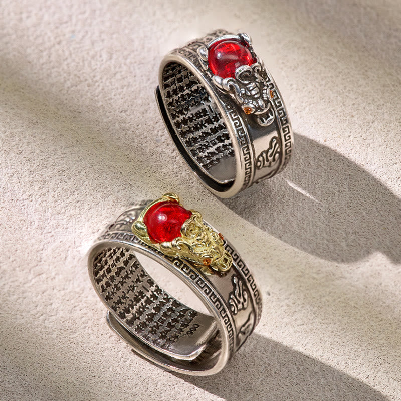 FuAttract Prosperity & Protection Garnet Pixiu Ring – Feng Shui Wealth Power - image 4