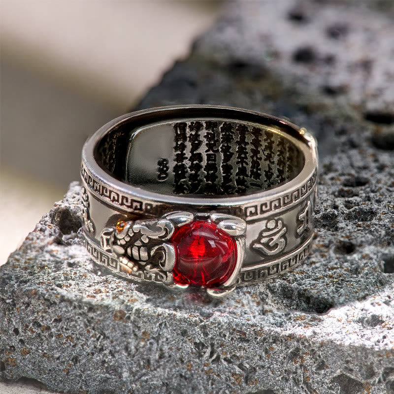 FuAttract Prosperity & Protection Garnet Pixiu Ring – Feng Shui Wealth Power - image 8