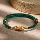 FuAttract Vajra Guardian Knot Handmade Red String Protection Bracelet - Green - image 6