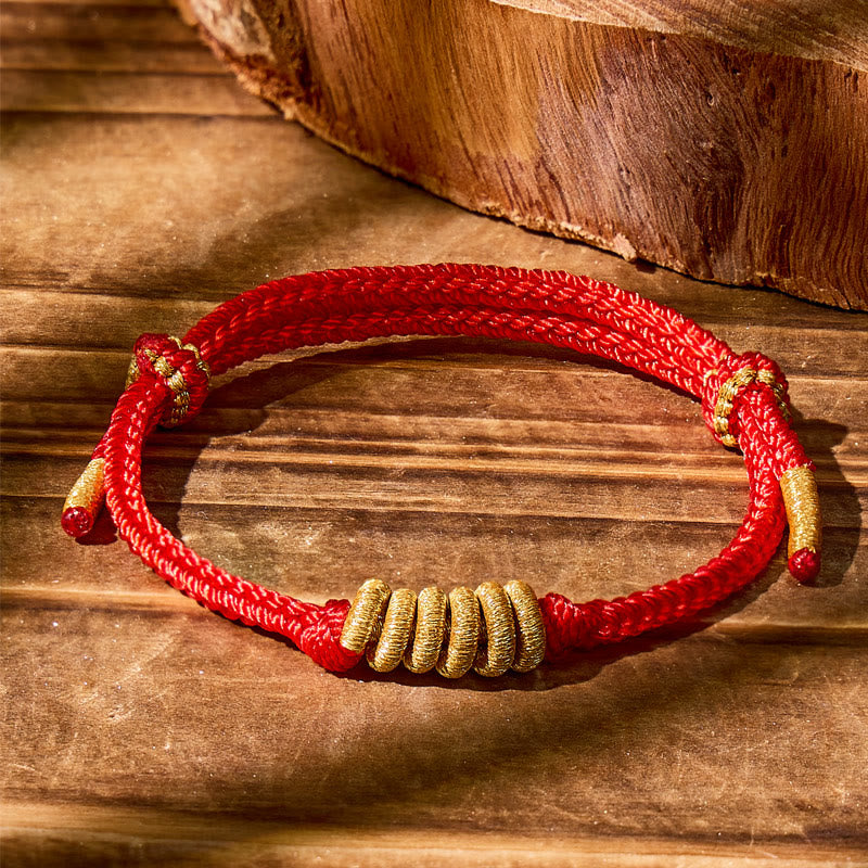 FuAttract Zen-inspired Knot Adjustable Red String Protection Bracelet - Red - image 0