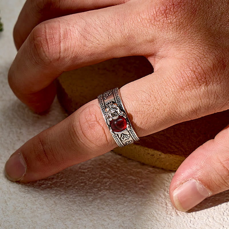 FuAttract Prosperity & Protection Garnet Pixiu Ring – Feng Shui Wealth Power - image 7