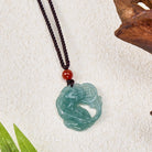FuAttract Prosperity Guardian Biting Coin – Wealth-Attracting Jade Pixiu Necklace - image 1