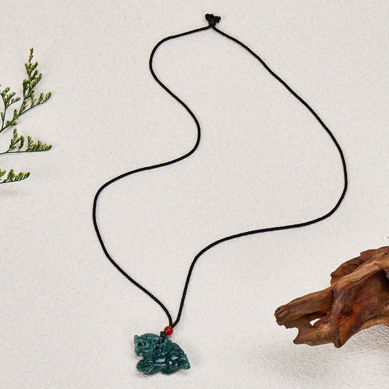 FuAttract Abundance & Luck Jade Pixiu Guardian Necklace - image 3