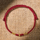 FuAttract Red String Protection Bracelet for Luck & Positive Energy - Drak Red - image 0