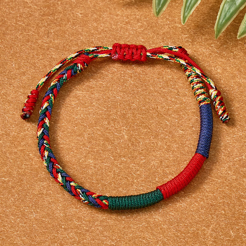 FuAttract Handmade Buddhist Tibetan Braided Thread Bracelet - image 2