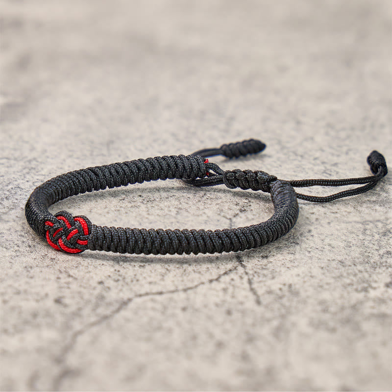 FuAttract Buddhist Tibetan Lucky Knot Rope Bracelet Sliding Knot Cord - image 4