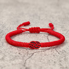 FuAttract Buddhist Tibetan Lucky Knot Rope Bracelet Sliding Knot Cord - Red - image 7