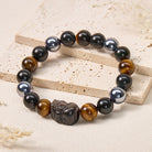 FuAttract Energy Balance Tiger Eye Terahertz Obsidian Pixiu Wealth Bracelet - image 2