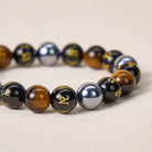 FuAttract Grounding Power Mantra Protection Obsidian Tiger Eye Pixiu Bracelet - image 5