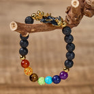 FuAttract Enhance Your Success 7 Chakra Volcanic Lava Pixiu Wealth Bracelet - image 6