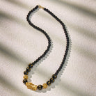 FuAttract Wealth Om Mani Mantra Obsidian Pixiu Protection Necklace - image 5