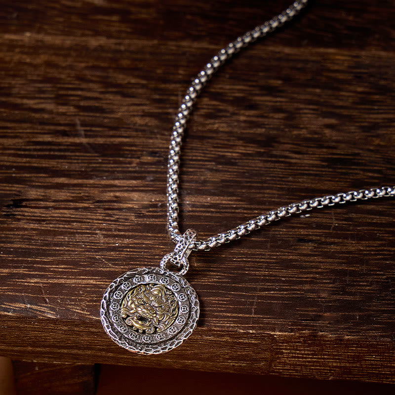 FuAttract Protection & Prosperity Pixiu Guardian Vintage Pendant Necklace - image 4