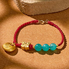 FuAttract Fortune Attraction Red String Amazonite Beaded Bracelet - image 1