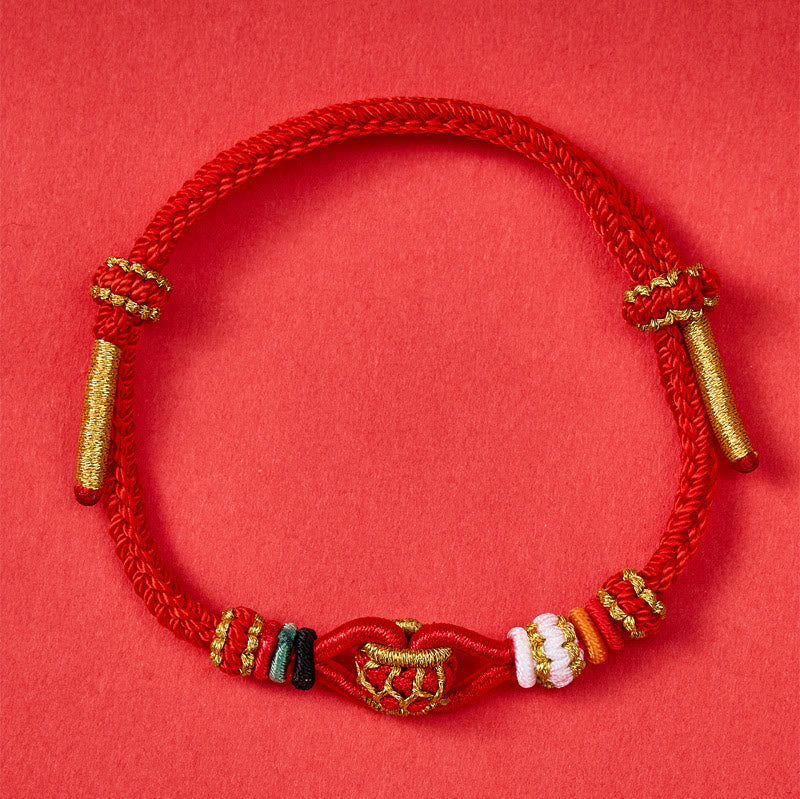 FuAttract Protection Red String Braided Bracelet – Handwoven Lucky Knot - image 1