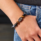 FuAttract Energy Balance Tiger Eye Terahertz Obsidian Pixiu Wealth Bracelet - image 3