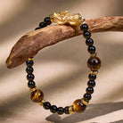 FuAttract Wealth Protection Pixiu Bracelet with Tiger Eye & Black Obsidian - image 4